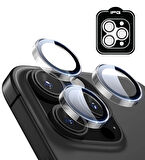 iPhone 15 Pro / Pro Max için IPG ProLENS Şeffaf Kamera Lens Koruma, HD Görünümlük, Temperli Cam, Çizilmez Lens Kapağı