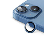 iPhone 14 / 14 Plus için IPG ProLENS Kamera Lens Koruyucu Alüminyum CD Çerçeveli, Kırılmaz Cam