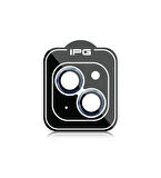 iPhone 14 / 14 Plus için IPG ProLENS Kamera Lens Koruyucu Alüminyum CD Çerçeveli, Kırılmaz Cam
