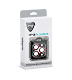 iPhone 14 Pro / Pro Max için IPG ProLENS Kamera Lens Koruyucu Alüminyum CD Çerçeveli, Kırılmaz Cam