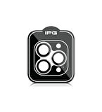iPhone 14 Pro / Pro Max için IPG ProLENS Kamera Lens Koruyucu Alüminyum CD Çerçeveli, Kırılmaz Cam