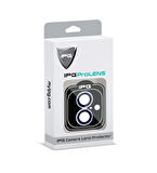 iPhone 16 / 16 Plus için IPG ProLENS Kamera Lens Koruyucu Alüminyum CD Çerçeveli, Kırılmaz Cam