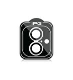 iPhone 16 / 16 Plus için IPG ProLENS Kamera Lens Koruyucu Alüminyum CD Çerçeveli, Kırılmaz Cam