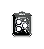 iPhone 16 Pro / Pro Max için IPG ProLENS Kamera Lens Koruyucu Alüminyum CD Çerçeveli, Kırılmaz Cam - Kırmızı