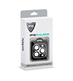 iPhone 16 Pro / Pro Max için IPG ProLENS Kamera Lens Koruyucu Alüminyum CD Çerçeveli, Kırılmaz Cam - Kırmızı