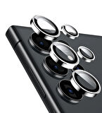 Sam. Galaxy S24 Ultra için IPG ProLENS Kamera Lens Koruyucu Alüminyum CD Çerçeveli, Kırılmaz Cam