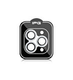 iPhone 14 Pro / Pro Max için IPG ProLENS Kamera Lens Koruyucu Elmas Taşlı Çerçeveli, Kırılmaz Cam