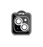 iPhone 15 / 15 Plus için IPG ProLENS Kamera Lens Koruyucu Elmas Taşlı Çerçeveli, Kırılmaz Cam