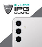 Sam. Galaxy S24 için IPG ProLENS Kamera Lens Koruyucu Elmas Taşlı Çerçeveli, Kırılmaz Cam