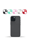 iPhone 15/15 Plus Arka Kamera Dekoratif Sticker Koruyucu Set – 5 Renk, Çizilmeye Dayanıklı Kamera Koruyucu