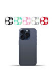 iPhone 16 Pro Arka Kamera Dekoratif Sticker Koruyucu Set – 5 Renk, Çizilmeye Dayanıklı Kamera Koruyucu