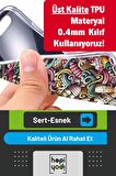 Apple iPhone X - XS Kılıf Seri Polka 14 Mavi KırmızıCover Kılıf