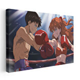 Boks Maçı - Ring Işıkları Anime Kanvas Tablo