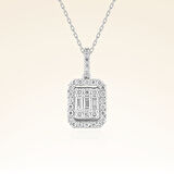 0,40 Karat Baget Pırlanta Kolye 