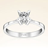 I Renk  0,30 Karat HRD Sertifikalı Tektaş Pırlanta Yüzük 