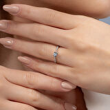 0,23 Karat Kolu Taşlı Tektaş Pırlanta Yüzük 