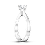 E Renk 0,40 Karat HRD Sertifikalı Tektaş Pırlanta Yüzük