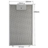 Silverline 3447 Uyumlu Davlumbaz Tel Filtresi 20x34,5cm
