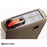 KRYTAC 150BB M4/AR15 Platform Çöl Rengi FDE Mid-Cap AEG Airsoft Tüfek Şarjörü