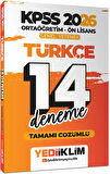 Yediiklim 2026 KPSS Ortaöğretim Ön Lisans GY Türkçe Matematik Tamamı Çözümlü 14 Deneme Seti