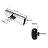 iphone Uyumlu Lighting  (KARE GİRİŞ)  Kulaklık ve Şarj ÇOKLAMA Başlık Adaptör