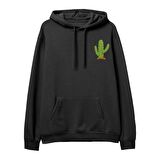 Kaktüs Hoodie-Siyah