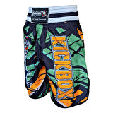 DragonDo KB245 Kick Boks Şortu Kick Boxing Antrenman Şortu Dijital Baskılı Desenli Şort