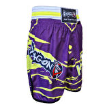 DragonDo KB246 Kick Boks Şortu Kick Boxing Antrenman Şortu Dijital Baskılı Neon Şort