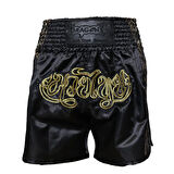 DragonDo MT3028 Nakışlı Muaythai Şortu Muay Thai Antrenman Şortu