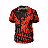 DragonDo TX8597 Kick Boks  Muaythai Tişört Kırmızı Dijital Baskılı Tişört