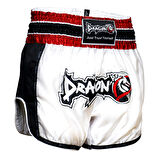 DragonDo MT3075 Retro NEO Muaythai Şortu Beyaz Muay Thai Şort