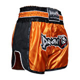 DragonDo MT3075 Retro NEO Muaythai Şortu Muay Thai Şort Turuncu
