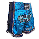 DragonDo MT3020 Apache Muaythai Şortu Turkuaz Püsküllü Muay Thai Şortu