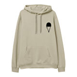 Object  Baskılı Krem Hoodie
