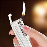 Dunhll Tarz M2 Çarklı Mekanik Çakmak Gümüş