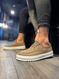 Modena Bağcıklı Süet Erkek Casual Ayakkabı - Günlük Spor Klasik Camel