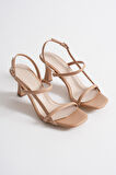 Aynom Kadın Nude Topuklu Sandalet