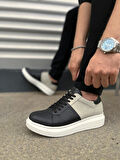 Boost Bağcıklı Cilt Süet Erkek Günlük Sneaker Ayakkabı CSBT - Siyah/Gri