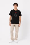 Minimalist Kore Aşk Temalı Parmak Kalp Baskılı Erkek Tişört - %100 Pamuklu Yazlık T-Shirt