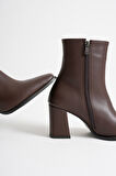 Osum Kadın Acı Kahve Topuklu Bot
