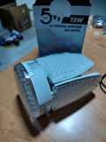 BEYAZ 72wE27 Kristal Katlanabilir Pervane Model Led Ampul 4+1 Kanatlı Led Ampul 6480 Lümen Led Lamba