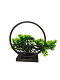 Yapay Çiçek Bonsai Ağacı Çemberli Model Dekoratif Yapay Ağaç Bonzai Yapay Ağaç Masa Ofis Hediyelik