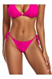 Pembe Kalın İp Bağcıklı Bikini Altı