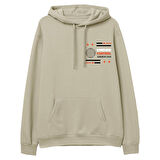 Under Control  Baskılı Krem Hoodie