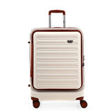 ÇÇS 5238 Lüx 3 Lü Valiz Seti Beyaz