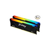 KINGSTON 16GB 3200MT/s DDR4 CL16 DIMM (Kit of 2) FURY Beast RGB Ram KF432C16BB2AK2/16