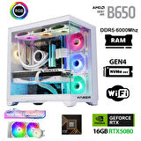 Xaser Velox x220 Ryzen 7 9700x 32GB DDR5 Ram 1TB M.2 NVMe SSD 16GB RTX5080 Masaüstü Oyuncu Bilgisayarı