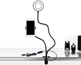 Gaman Led Ring Light Youtuber Light Stüdyo Işığı Akrobat Selfie Led Masa Lambası