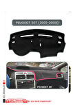 Peugeot 307 (2001-2008) Torpido Koruma  Halısı -  Gri Kenar