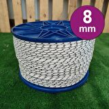 8 MM 50 METRE ÖRGÜ HALAT İSKOTA HALAT DENİZCİ TEKNE HALATI SALINCAK İP DAĞCI İP HALAT